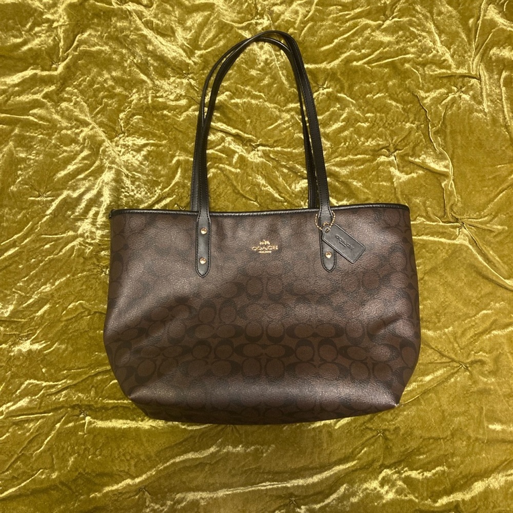 large coach tote bag
